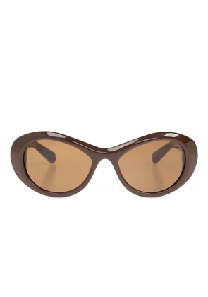 Jacquemus logo-print sunglasses - Brown