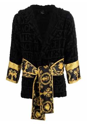 Versace I Love Baroque short robe - Black