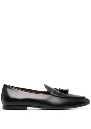 Tod's leather tassels loafers - Black