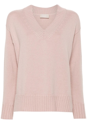 Drumohr V-neck long-sleeve sweater - Pink