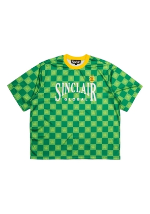 Sinclair checkerboard-pattern T-shirt - Green