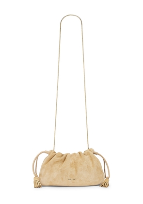 Veronica Beard Small Suede Bag in Tan.