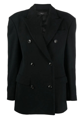AMIRI double-breasted cotton blazer - Black
