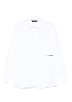 Karl Lagerfeld logo-appliqué shirt - White