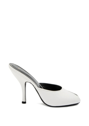 Jude Date peep-toe leather mules - White