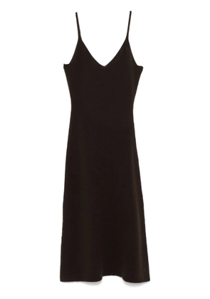 Officine Generale Marga midi dress - Brown