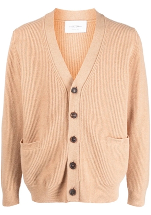 Ballantyne V-neck wool cardigan - Neutrals