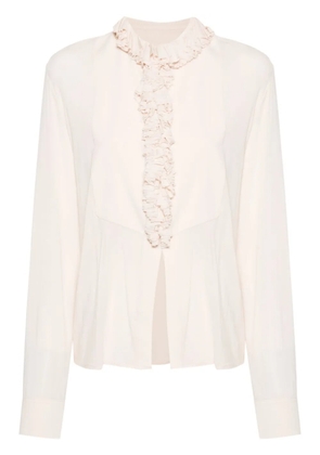 Philosophy Di Lorenzo Serafini ruffle-detal semi-sheer blouse - Pink