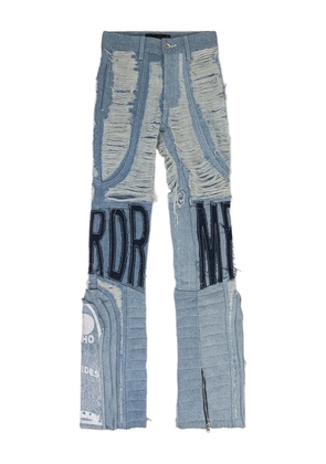 Who Decides War distressed jeans - Blue