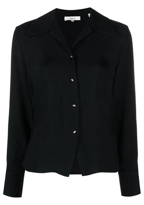 Vince oversized-collar long-sleeved blouse - Blue