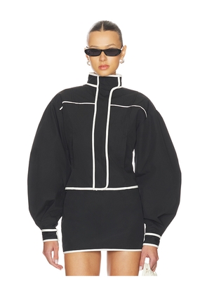 YLLW THE LABEL Mindy Cotton Jacket in Black. Size L. Also in M, S, XL, XS.