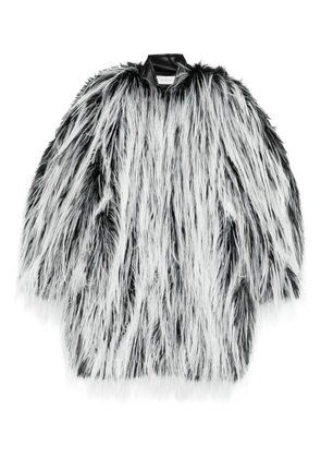 Sportmax Runway faux-fur coat - White