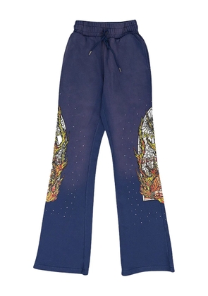Who Decides War cotton track pants - Blue