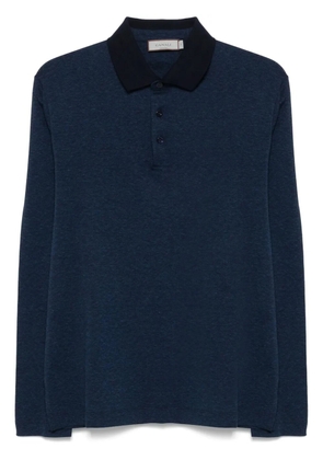 Canali cotton polo shirt - Blue