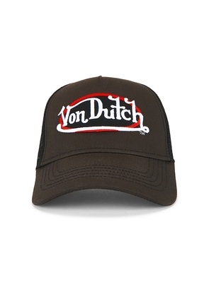 Von Dutch Over Flow Trucker Hat in Black.