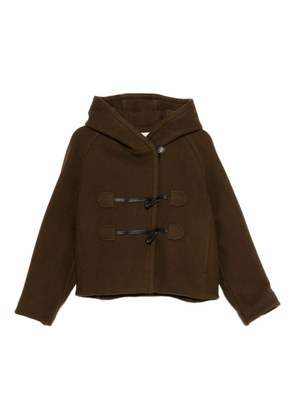 Low Classic hooded toggle coat - Brown