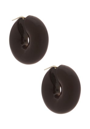 Uncommon Matters Stratus Hoop Earrings in Chocolate.