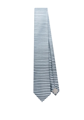 Giorgio Armani striped tie - Blue