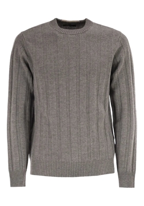Peserico ribbed crew neck sweater - Grey