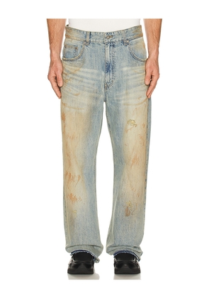 WE11DONE Denim Pants in Blue. Size L. Also in M, S, XL/1X.