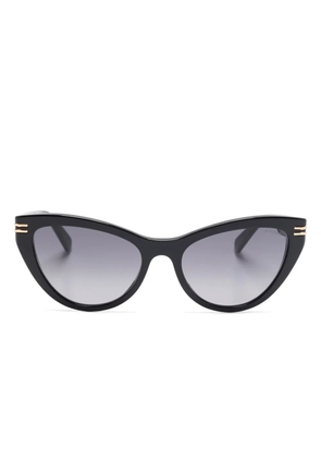 Bvlgari logo-print sunglasses - Black
