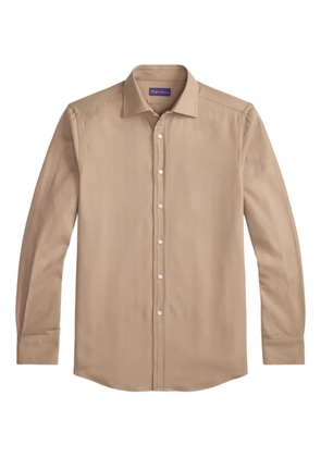 Ralph Lauren Purple Label long-sleeve cotton shirt - Neutrals