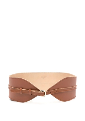 ZIMMERMANN scallop-edge leather belt - Brown