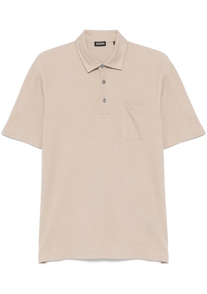 Zegna cotton polo shirt - Neutrals