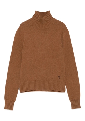 AMI Paris turtleneck sweater - Brown