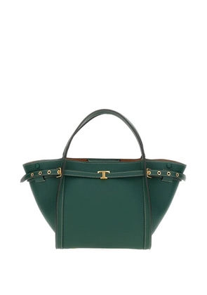 Tod's small leather shopping tote bag - Green