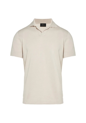 Brioni notched polo shirt - Neutrals