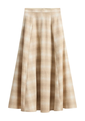 Woolrich pleated ombre skirt - Neutrals