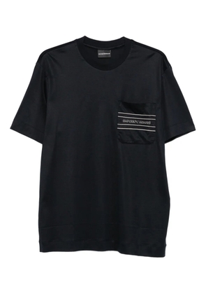 Emporio Armani logo-detail T-shirt - Black