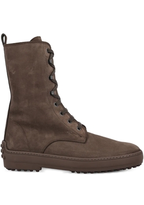 Tod's Gommino lace-up boots - Brown