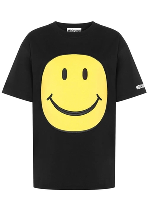 Moschino Smile Cotton T-Shirt - Black