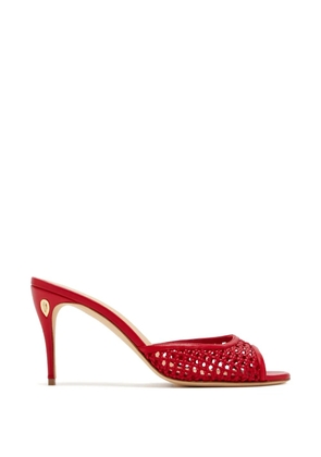 Jennifer Chamandi 85mm Guido heeled mules - Red