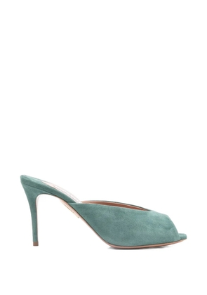 Aquazzura Secret open-toe leather sandals - Green