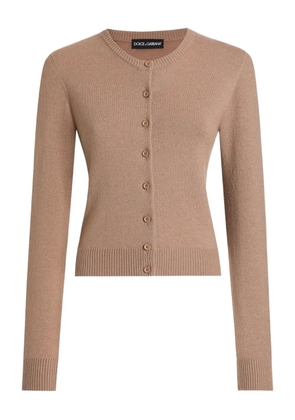 Dolce & Gabbana button-front cashmere cardigan - Brown