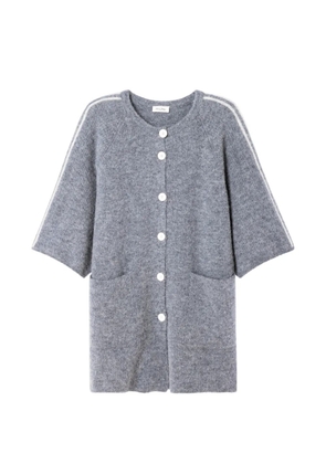 American Vintage Vitow buttoned short-sleeve cardigan - Grey