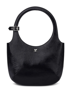 Courrèges Holy leather tote bag - Black