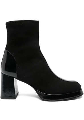Chie Mihara 70mm calf-leather block-heel boots - Black
