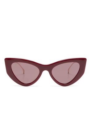 Gucci Eyewear Double G cat-eye sunglasses - Red
