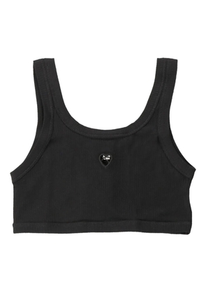 Baserange ribbed crop top - Black