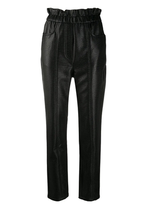 Philosophy Di Lorenzo Serafini faux-leather slim trousers - Black