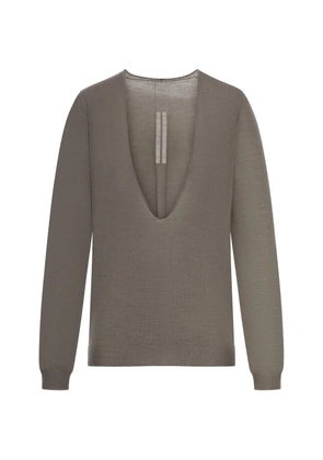 Rick Owens Temple Extreme V-neck sweater - Grey