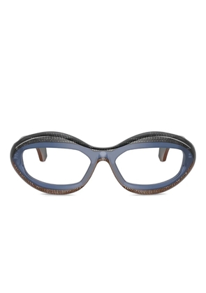 Alain Mikli oval-frame glasses - Blue