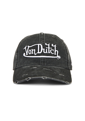 Von Dutch Cycled Dad Hat in Black.