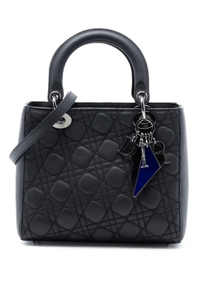 Christian Dior Pre-Owned 2011 Anselm Reyle Medium Lambskin Cannage Lady Dior satchel - Black