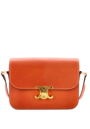 Celine Pre-Owned Triomphe Shoulder Bag Smooth Calfskin Large crossbody bag - Brown