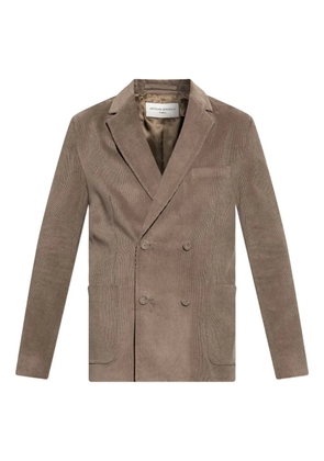 Officine Generale Leon double-breasted corduroy blazer - Neutrals
